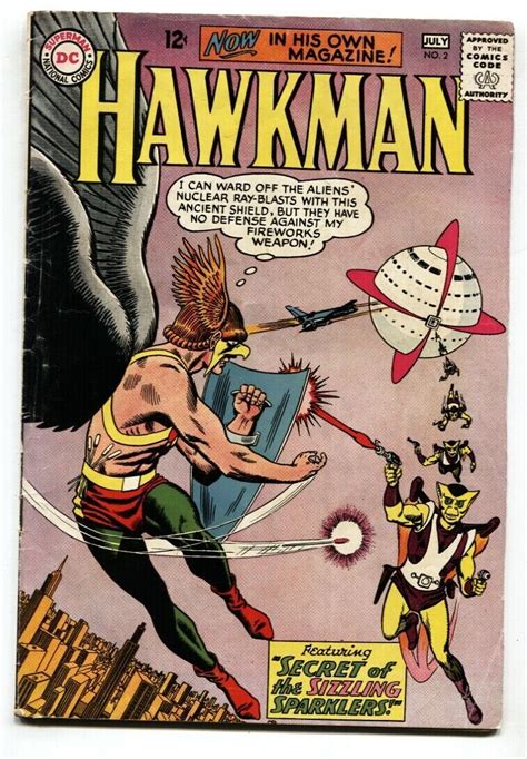 Hawkman 2 1964 Dc Comic Book Hawkgirl Vg Comic Books Silver Age