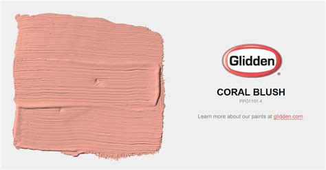 Coral Blush Paint Color Glidden Paint Colors