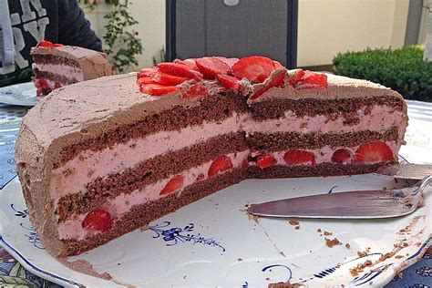 Kuche Guten Appetit: Erdbeer Schoko Torte