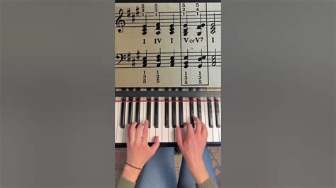 A Major I Iv V7 Chord Progression On Piano Shorts Youtube
