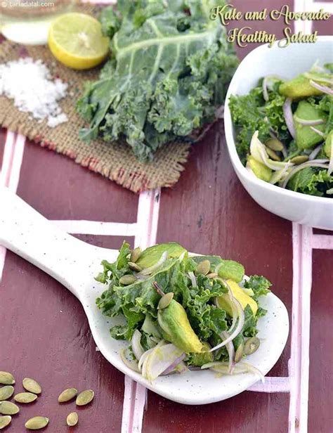 Kale And Avocado Healthy Salad Recipe