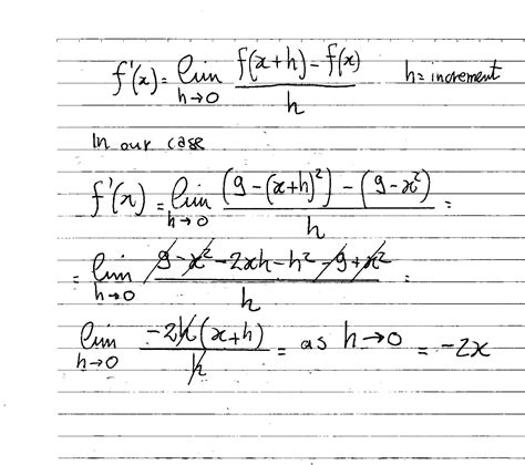 Using The Limit Definition How Do You Find The Derivative Of Fx 9 X