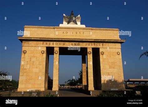 Independence Arch On Independence Square Accra Ghana Stock Photo Alamy