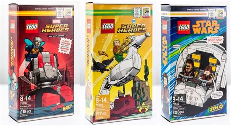Lego Exclusive Sdcc 2018 Minifigures And Sets Marvel And Dc Comics And Unikitty Minifigure