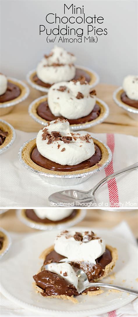 Perfect for cereal, baking, and drinking straight alongside baked goods. Mini Chocolate Pudding Pies (w/ Almond Milk) | Scattered ...