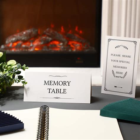 Buy 4 Pieces Funeral Memory Table Sign Card Thank You Please Share Your
