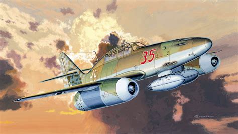 Download Warplane Aircraft Military Messerschmitt Me 262 Hd Wallpaper