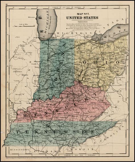 Map Of Ohio Kentucky And Tennessee Real Map