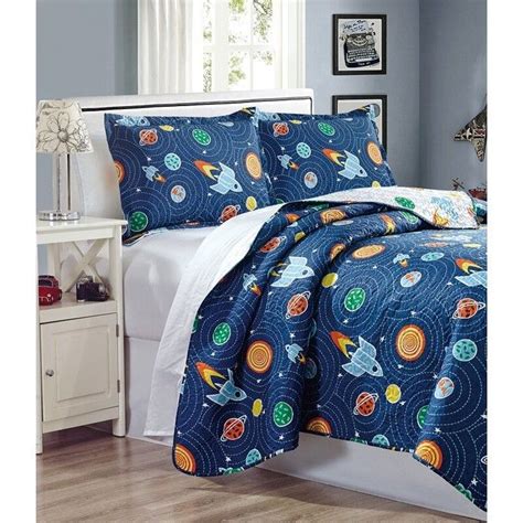 Product title outer space themed 3d wall sticker kids bedroom home. Outer Space Bedroom | Solar System, Planets & Rocket Bedding & Decor in 2020 | Outer space ...