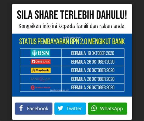 Not available at this time. BPN 2.0 FASA PERTAMA SUDAH MASUK?, semak di bpn.hasil.gov.my