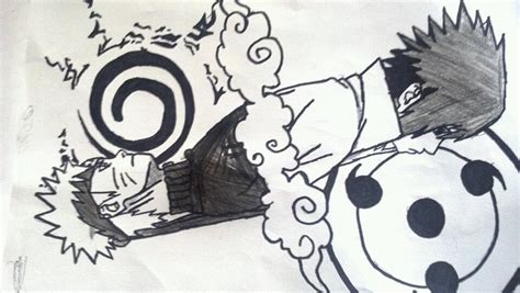 Naruto Vs Sasuke Shippuden Final Draw By Figgarowkai On Deviantart