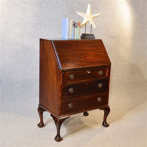 Antique Bureau Edwardian Writing Desk Mahogany Antiques Atlas