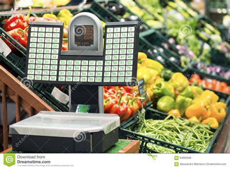 We feature electronics scales and label. Weight Scale For Fruits And Vegetables In The Supermarket ...