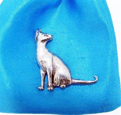 Siamese Cat Pin Badge High Quality Pewter Ts From Pageant Pewter