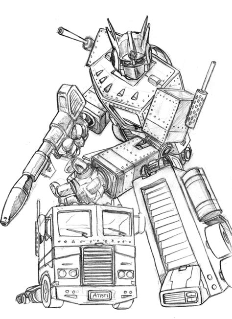 Transformers optimus prime action figure (7 inches, multicolour). Mewarnai Robot Optimus - Pewarna i