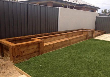 2 lengths of treated timber (19mm x 32mm x 2400mm). pine treated sleepers - Google Search | Easy garden beds ...