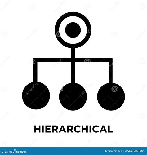 Hierarchical Structure Icon Vector Isolated On White Background Logo