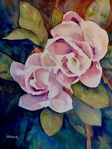 Daily Paintworks Pink Magnolias Original Fine Art For Sale