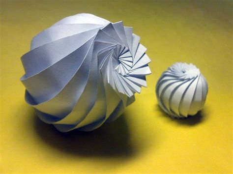 Sphere Paper Decorations Paper Art Craft Paper Folding Techniques