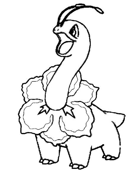 Meganium Pokemon Coloring Pages Coloring Pages To Print Printable