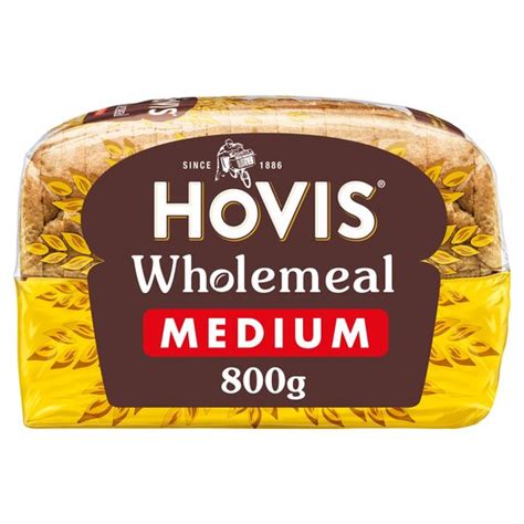 Hovis Wholemeal Medium Bread 800g Tesco Groceries