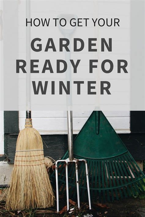 The Words How To Get Your Garden Ready For Winter With Brooms And Mop