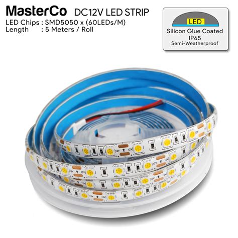 Km Lighting Product Masterco Dc12v Smd 5050 Led Strip Ip65 Silicon