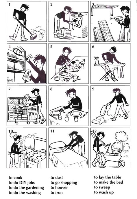 You can use our amazing online tool to color and edit the following chores coloring pages. HOUSEHOLD CHORES - CLASSROOM TO GO!