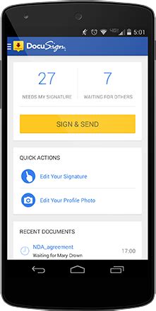 An electronic signature is a digital mark indicating agreement to a contract or document. Free Electronic Signature Mobile App from DocuSign | DocuSign