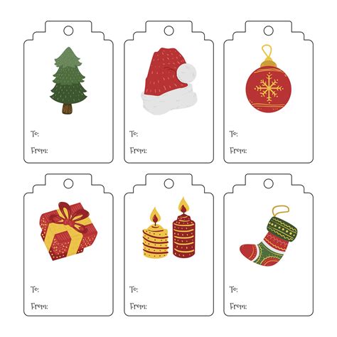 Gift Tag Template Free Printable Blank