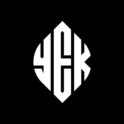 Yek Circle Letter Logo Design With Circle And Ellipse Shape Yek