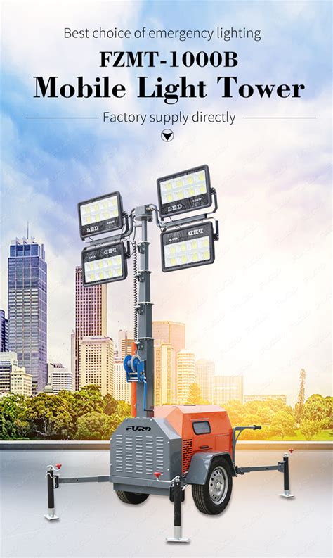 Fzmt 1000b Truck Mounted Telescopic Powerful Stand 4000w Led Light