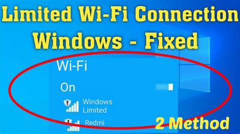 How To Fix Limited Wifi Connection On Windows Fix Limited