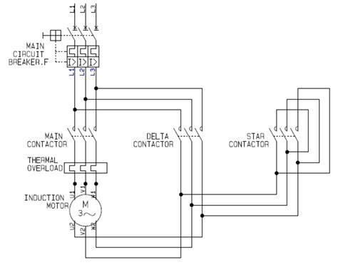 Star Delta Connection Control Circuit Diagram