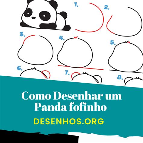 Como Desenhar Um Urso Panda Fofinho Passo A Passo