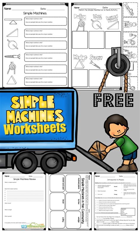 Free Simple Machines Worksheets