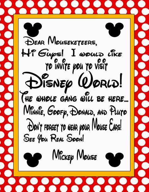 Two Magical Moms Invitation To Disney World