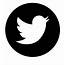 Twitter Black Circle  Transparent Background Logo