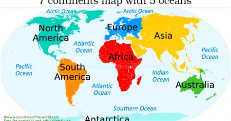 Room 5 Walt Identify The 7 Continents Of The World