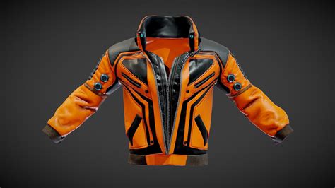 cyberpunk jacket buy royalty free 3d model by shah max [91a38f0] sketchfab store