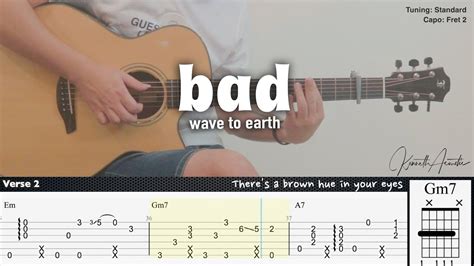 Bad Wave To Earth Fingerstyle Guitar Tab Chords Lyrics Youtube