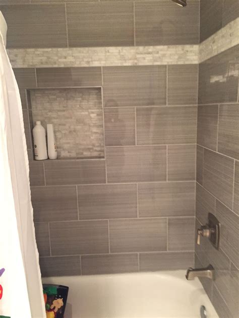 Heres The Other Option Run Tile Horizontal Bathrooms Remodel