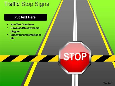 Traffic Stop Signs Powerpoint Presentation Slides Powerpoint Slide