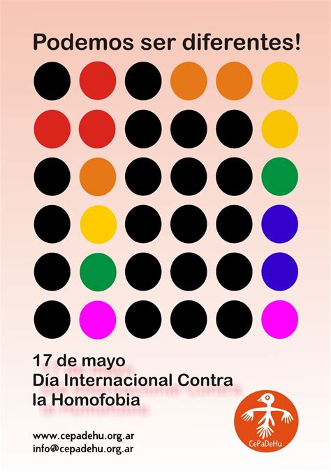 Hoy se conmemora el día internacional contra la homofobia, transfobia y bifobia. CePaDeHu: Día Internacional contra la Homofobia y Transfobia