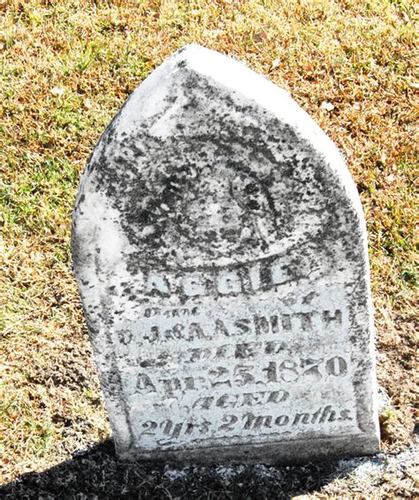Genea Musings Treasure Chest Thursday 1868 Gravestone Of Aggie Smith