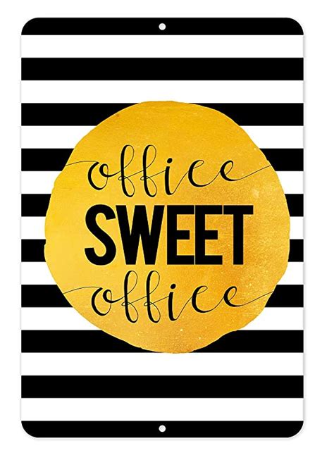 Amazon Com Office Sweet Office Aluminum Sign Handmade
