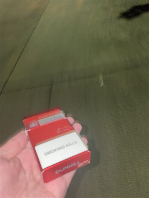 Late Night Smoke Dunhill Red Cigarettes Case At The End Rcigarettes