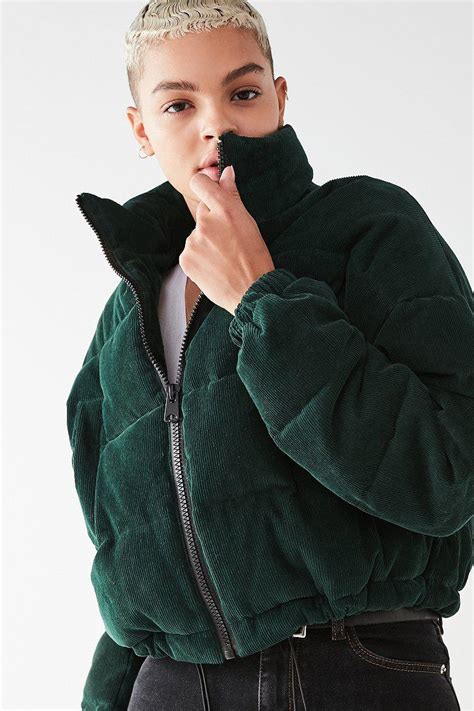 uo corduroy puffer jacket green urban outfitters hot sex picture