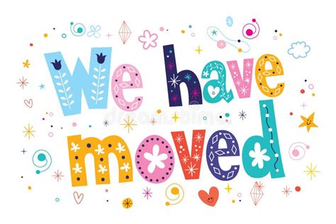 We Have Moved Sign Stock Illustration Illustration Of Overwhite 33215311