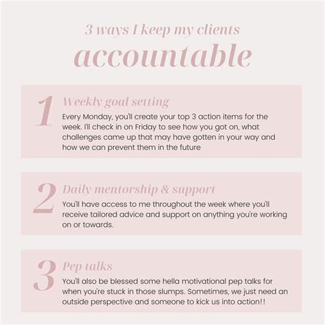 Ways I Keep My Clients Accountable To Take Action Accountability